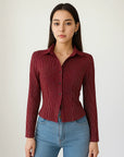 Women’s Striped Long Sleeve Cardigan Shirt – Casual Elegance with Effortless Charm