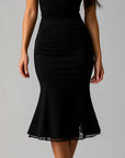Women's Lace Stitching Fishtail Skirt – Elegant Slim Fit with Street-Chic Edge