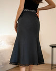 Women's Lace Stitching Fishtail Skirt – Elegant Slim Fit with Street-Chic Edge