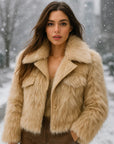 🧥 Women’s Fur Temperament Coat – Urban Elegance with Cozy Warmth