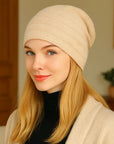 🧣✨ Bonnet en cachemire de luxe - Élégance douce comme un nuage