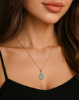 💎 Sky Blue Topaz Jewelry Set – Natural Gemstone Trio | 7×10mm Oval Cut