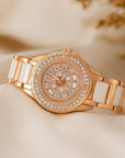 💎✨ Diamond-Accent Women's Watch – Effortless Glamour Meets Precision