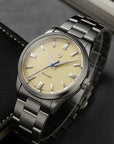 Waterproof Men's Steel Quartz Watch – 100M Dive-Ready | Sapphire Crystal | Sky Blue/Green/Cream