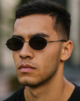 š¶ļø Titanium Oval Sunglasses ā Featherlight Performance