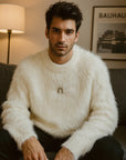 Men’s Mink Sweater – American Retro Loose Thick Winter Pullover