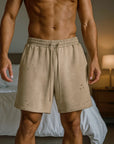 Men’s Street Sports Loose Ripped Shorts – Retro Cotton Straight Casual Style