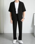 Half Sleeve Small Suit COAT+PANTS