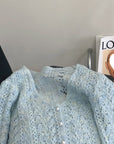 Women’s Fashionable Soft Mohair Knitted Sweater – Hollow Out Casual Style