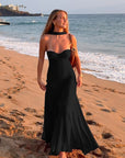 🌺 Island Muse : Robe tube longue en coton biologique