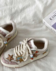 Platform Couple Casual Sneakers – Sporty White Board Shoes WOMEN