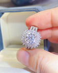 2 Carat Moissanite Flower Ring – Diamond Alternative Engagement Ring – Stunning Sparkle