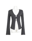 Waist-tight Slimming Two-piece Knitted Shirt