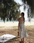 🌊 Women’s Bow Sling Dress – Seaside Elegance with a Playful Twist