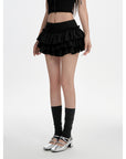 Women’s Puffy Cake Dress Skirt – Playful Layers with a Chic Low-Waist Twist