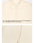 Women’s French Minority Texture Pure Linen Shirt