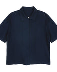 Women’s French Minority Texture Pure Linen Shirt