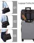 👜 Vintage Men's Shoulder Bag – Frosted PU Leather | Distressed Gray-Camel | Crossbody Styling