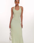 Waist-tight Hip-wrapped Vacation Backless V-neck Halter Dress women
