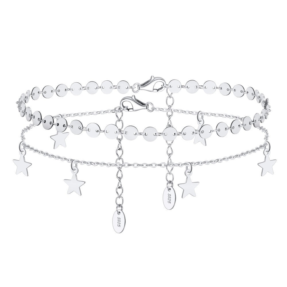 Chaîne de pieds en argent sterling – Luxe délicat aux pieds nus