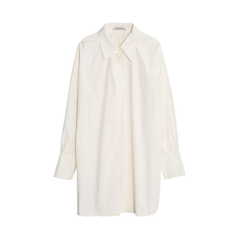 Women's Modal Cotton Lapel Shirt – Ultra-Soft Long Sleeve Tunic – Effortless Elegance