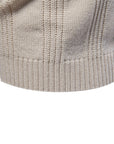 Men’s Lapel Casual Shirt - Loose Fit Viscose Top (White-Apricot/Light Gray/Black/Khaki) Zipper Detail Streetwear Blouse