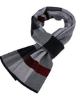 Écharpe en laine tricotée pour homme, style britannique