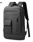 Men's Lightweight Business Backpack - Oxford Cloth Commute & Travel Bag (Dark Gray/Olive/Blue/Black)