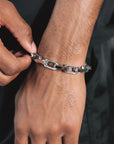 🎋 Titanium Steel Bamboo Bracelet – Zen Modernist Style