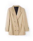 Women’s Wool Suit Jacket – Classic Blazer for Work & Style