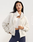 Plüschmantel Damen Verdickt Warm