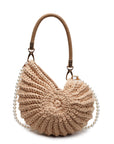 Women’s Handmade Woven Bag – European & American Retro Shell Shape