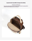 Genuine Leather Women's Backpack Commuter Lightweight Soft Cowhide