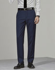 Pantalon de costume habillé pour homme – Pantalon de ville coupe droite, confortable, infroissable et au style classique pour le bureau