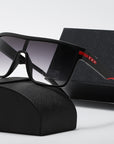 Men’s Retro Oversized Sunglasses - One-Piece Frame UV Protection (5 Color Options) Resin Lens Classic Shades