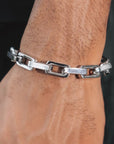 🎋 Titanium Steel Bamboo Bracelet – Zen Modernist Style