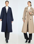 🧥 Women’s Classic Trench Coat – Timeless Elegance, Modern Comfort