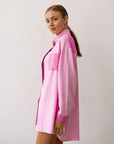 Women’s Temperament Leisure Cotton-Linen Long Sleeve Shirt – Solid Color Casual Style