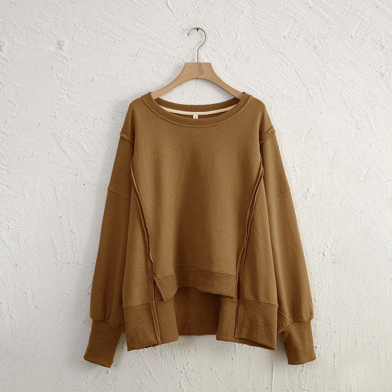WOMEN   Oversized Cotton Sweater – Effortless Everyday Comfort