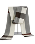 Écharpe en laine tricotée pour homme, style britannique