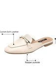 Women’s Closed-Toe Half Slippers – Casual Comfort with Chic Simplicity