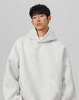 Sweat à capuche épais et rigide pour homme – Pull streetwear américain – 100 % polyester, coupe semblable à une armure
