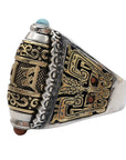 💍✨ S925 Silver Mantra Ring – Rotatable Spiritual Armor for Men