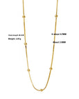 ✨ Women’s 925 Sterling Silver Ball Chain Necklace – Minimalist Elegance
