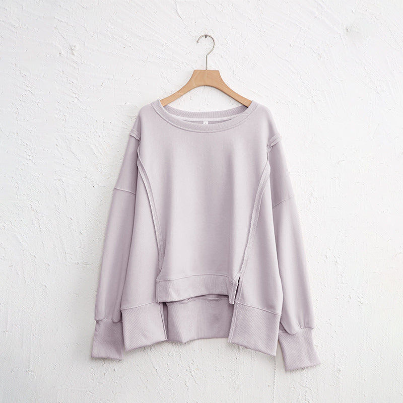 WOMEN   Oversized Cotton Sweater – Effortless Everyday Comfort