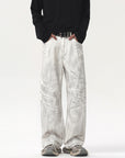 Men's Retro White Jeans – Classic & Timeless