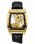 Men's Automatic Mechanical Watch – Barrel-Shaped Luminous Waterproof Chronograph