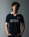 Schmales Poloshirt mit V-Ausschnitt für Herren – Leichtes Kurzarm-T-Shirt – Atmungsaktives Essential für jeden Tag