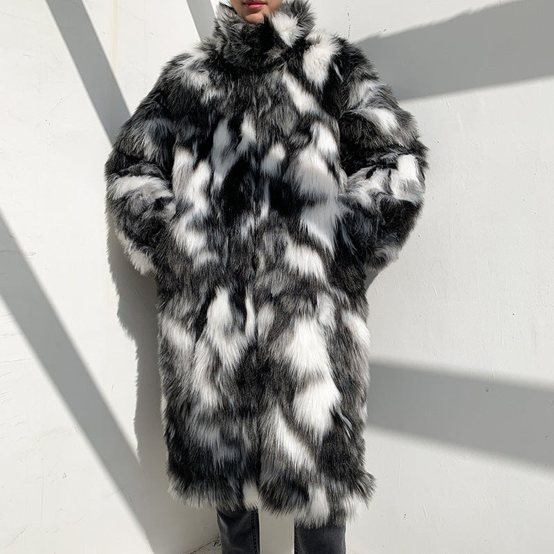 Men’s Cloak Plush Coat – Casual Warmth with Effortless Street Style