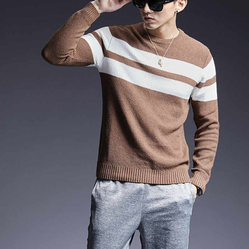 Pull rayé en coton pour homme – Le confort intemporel rencontre le style moderne